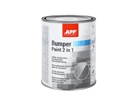 Фарба структурна APP 1K Bumper Paint Black 1l